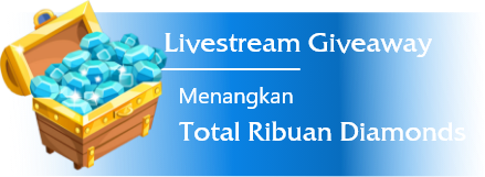Live Stream Giveaway Total Ribuan Diamonds